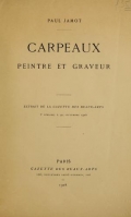 Cover of Carpeaux peintre et graveur