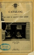 Cover of Catalog from the John M. Crapo's Linen Store