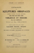 Cover of Catalogue de sculptures originales