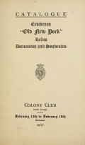 Cover of Catalogue