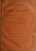 Cover of A catalogue for advanced collectors of postage stamps, stamped envelopes and wrappers pt.3 (1890)