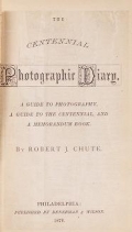 Cover of The Centennial photographic diary