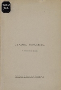Cover of Ceramic forgeries