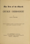 Cover of Church embroidery