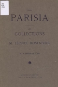 Cover of Les Collections de M. Léonce Rosenberg