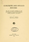 Cover of Concrete and stucco houses