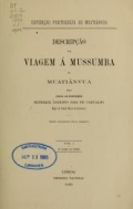 Cover of Descripção da viagem á Mussumba do Muatiãnvua