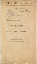 Cover of A description of a new instrument denominated the celestial or variation compass