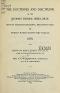 Cover of The doctrines and discipline of the Methodist Episcopal Church, South =