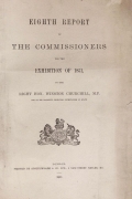 Cover of Eighth report of the Commissioners for the exhibition of 1851 to the Right Hon. Winston Churchill