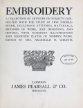Cover of Embroidery