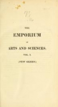 Cover of The Emporium of arts and sciences n.s.v.1 (1812)
