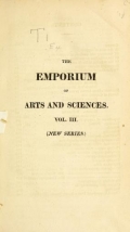 Cover of The Emporium of arts and sciences n.s.v.3 (1814)