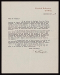 Cover of Ernest Rutherford letter to Samuel Goudsmit, dated Cavendish Laboratory, Cambridge, 20 September 1927