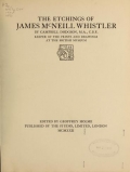 Cover of The etchings of James McNeill Whistler