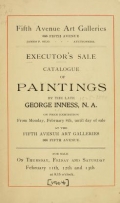 Cover of Executor's sale