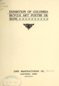 Cover of Exhibition of Columbia bicycle art poster designs