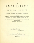 Cover of An exposition of English insects