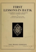 Cover of First lessons in batik