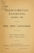Cover of Franco-British exhibition, London, 1908