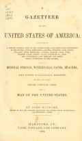 Cover of A gazetteer of the United States of America