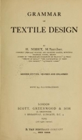 Cover of Grammar of textile design