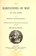 Cover of The habitations of man in all ages