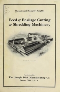 Cover of Illustrative and descriptive pamphlet on feed and ensilage cutting and shredding machinery