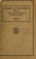 Cover of Index of patents issued from the United States Patent Office