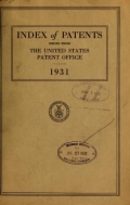 Cover of Index of patents issued from the United States Patent Office