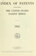 Cover of Index of patents issued from the United States Patent Office