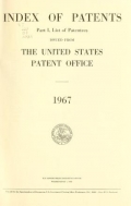 Cover of Index of patents issued from the United States Patent Office