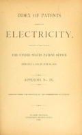 Cover of Index of patents relating to electricity