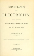 Cover of Index of patents relating to electricity