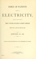 Cover of Index of patents relating to electricity