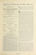 Cover of The Inland architect and news record v. 11-12 Feb 1888-Jan 1889