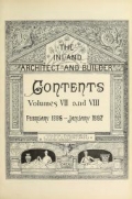 Cover of The Inland architect and builder