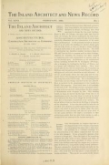 Cover of The Inland architect and news record v. 17 Feb-July 1891