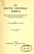 Cover of In South Central Africa