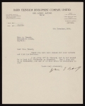 Cover of John Logie Baird letter to Mrs. Alec Tweedie, dated 8 November 1929