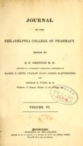 Cover of Journal of the Philadelphia College of Pharmacy