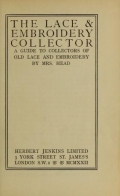 Cover of The lace & embroidery collector