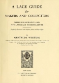 Cover of A lace guide for makers and collectors