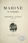 Cover of La marine au Dahomey