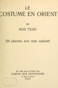 Cover of Le costume en Orient
