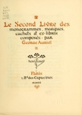 Cover of Le second livre des monogrammes, marques, cachets et es libris
