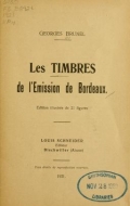 Cover of Les timbres de l'emission de Bordeaux 