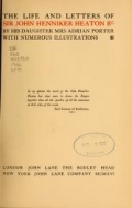 Cover of The life and letters of Sir John Henniker Heaton bt