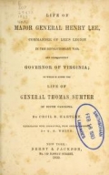 Cover of Life of Major General Henry Lee