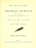 Cover of The life and works of Thomas Bewick